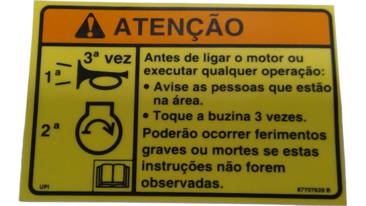 New OEM Genuine CNHi, Decal - Part # 87707629