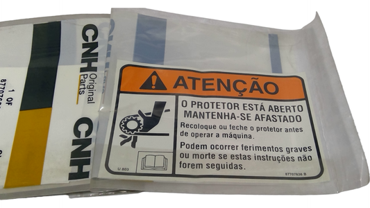 New OEM Genuine CNHi, Decal - Part # 87707636