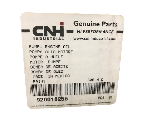 New OEM Genuine CNHi, Pump Engine Oil - Part # 920018255