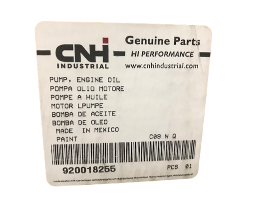New OEM Genuine CNHi, Pump Engine Oil - Part # 920018255