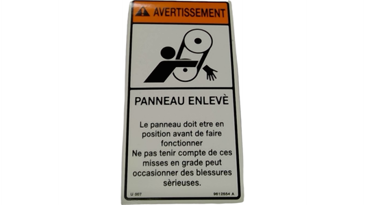 New OEM Genuine CNHi, Decal Warning - Part # 9612654