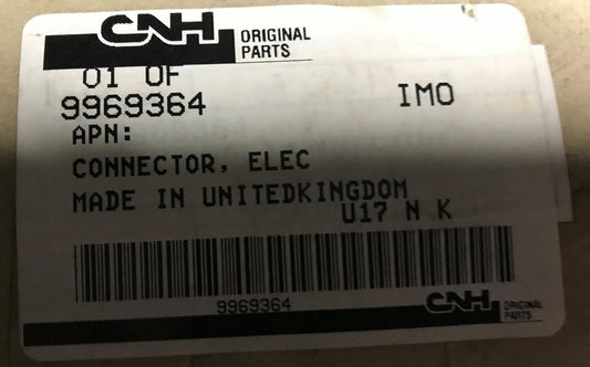 New OEM Genuine CNHi, Connector - Part # 9969364