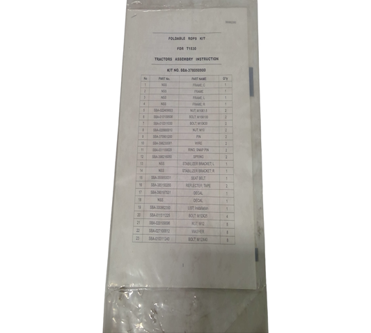 New OEM Genuine CNHi, Manual Operator'S - Part # SBA300862350