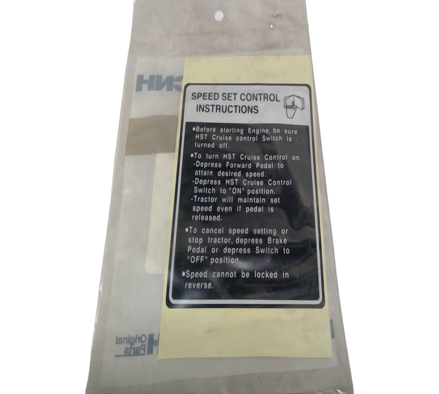 New OEM Genuine CNHi, Decal - Part # SBA390199410