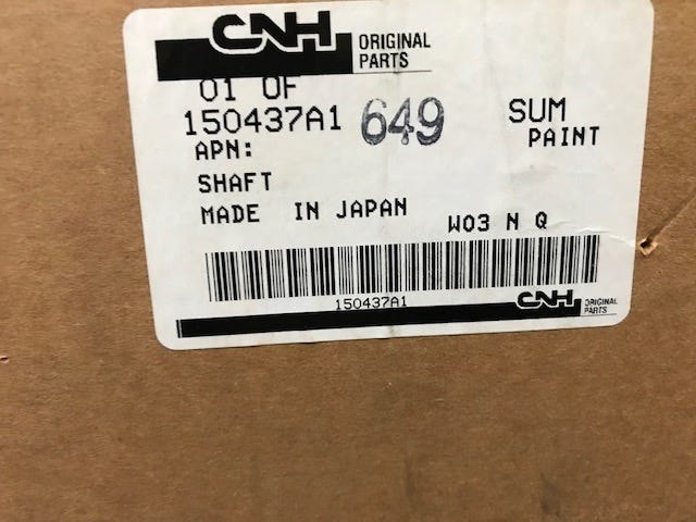New OEM Genuine CNHi, Shaft - Part # 150437A1