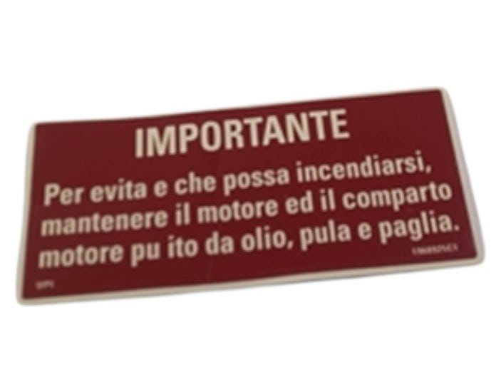 New OEM Genuine CNHi, Decal - Part # 1968925C1