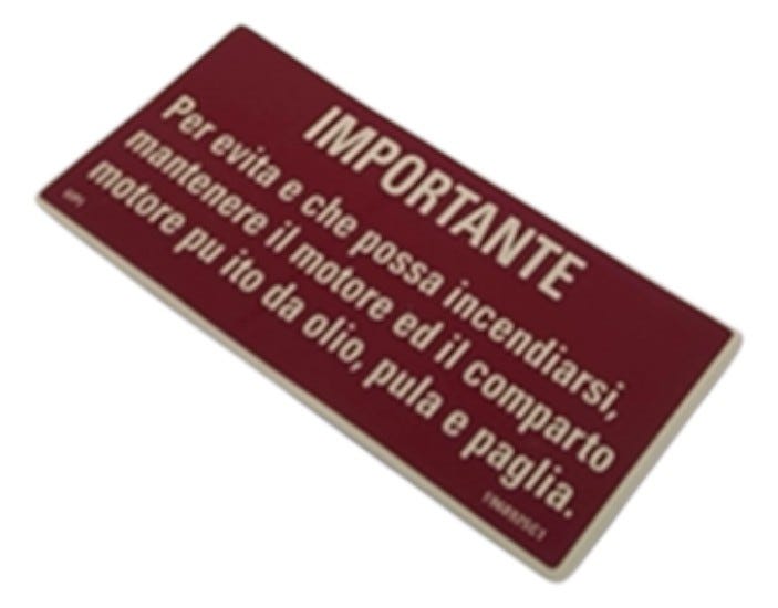 New OEM Genuine CNHi, Decal - Part # 1968925C1