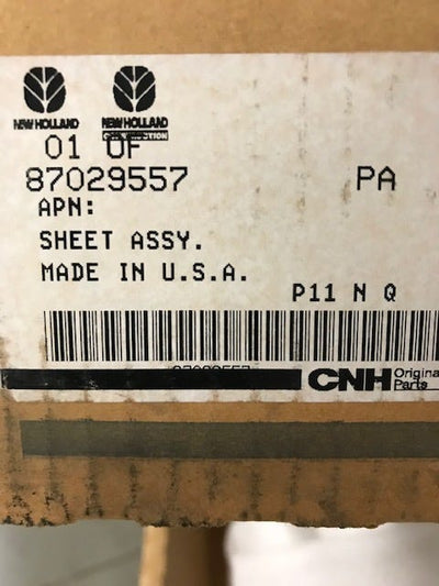 New OEM Genuine CNHi, Sheet Asm - Part # 87029557