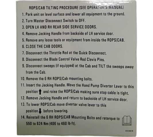 New OEM Genuine CNHi, Decal - Part # 87418216