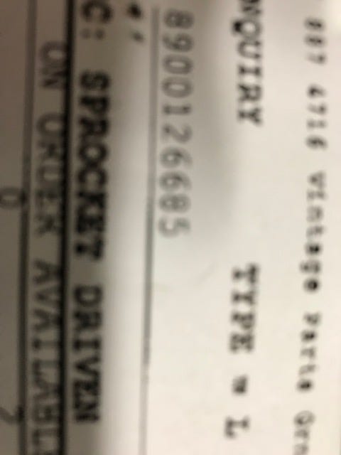 New OEM Genuine CNHi, Sprocket Driven - Part # 8900126685