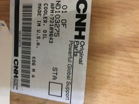 New OEM Genuine CNHi, Cooler Oil - Part # ND103275