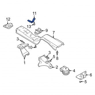 New OEM Genuine Suzuki, Rear Engine Mount Bracket - Part # 1174178