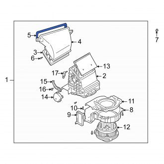 New OEM Genuine Suzuki, HVAC Air Inlet Housing Seal - Part # 7421754G00