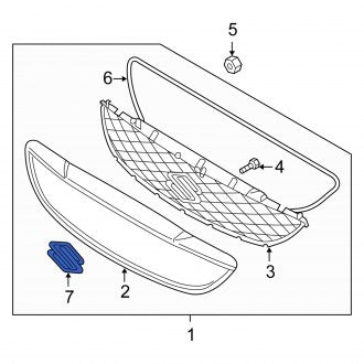 New OEM Genuine Suzuki, Front Grille Emblem - Part # 7781186Z10