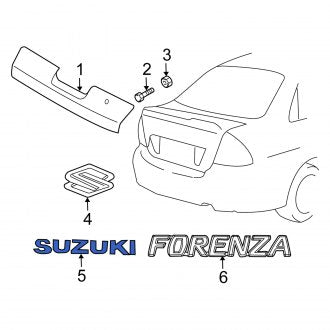 New OEM Genuine Suzuki, Rear Hatch Emblem - Part # 7785185Z20