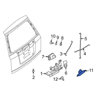 New OEM Genuine Suzuki, Rear Liftgate Lock Striker Plate - Part # 8265085Z10