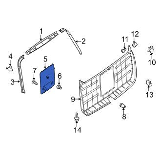 New OEM Genuine Suzuki, Rear Lower Liftgate Trim Cover - Part # 8377585Z10