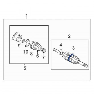 New OEM Genuine Suzuki, Front Outer CV Joint Boot Band - Part # 4412454J00