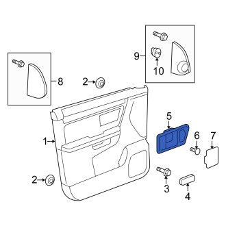 New OEM Genuine Suzuki, Front Right Interior Door Handle Trim - Part # 8371878J30