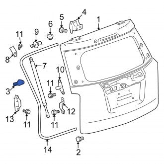 New OEM Genuine Suzuki, Liftgate Bump Stop - Part # 6915078J00