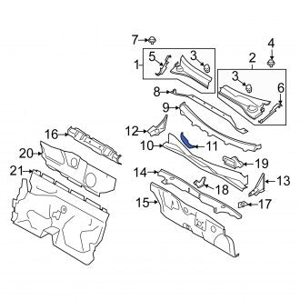 New OEM Genuine Suzuki, Cowl Seal - Part # 5931262J00