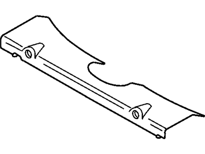 Air Deflector Lower Radiator To Engine Cradle