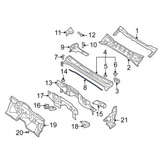 New OEM Genuine Suzuki, Hood Seal - Part # 7236282Z00