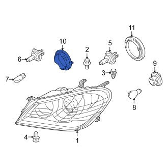 New OEM Genuine Suzuki, Rear Inner Headlight Bulb Cap - Part # 3526757L00