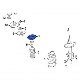 New OEM Genuine Suzuki, Front Upper Coil Spring Insulator - Part # 4121157L00