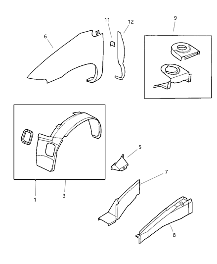 Panel Package Fender Side Shield