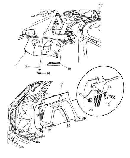 New 2004-2006 Fits Chrysler Pacifica Plug - Part # ZJ28TL2AA