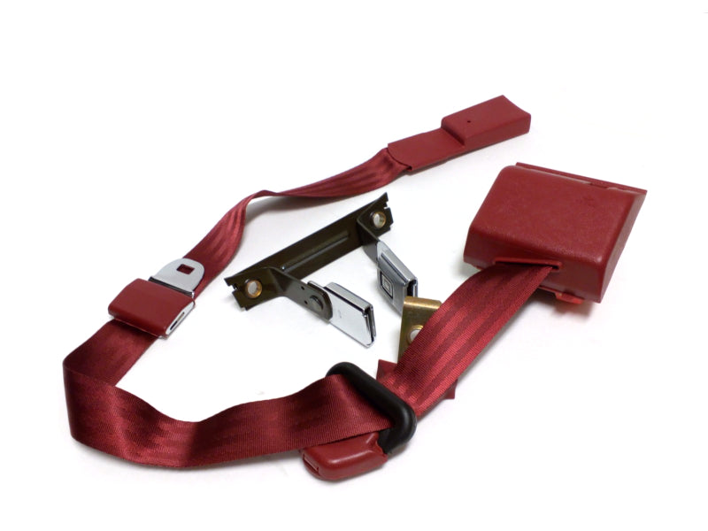 New OEM 1989 GMC S/T Truck Passenger Rear Seat Belt Carmine, Part # 15618285