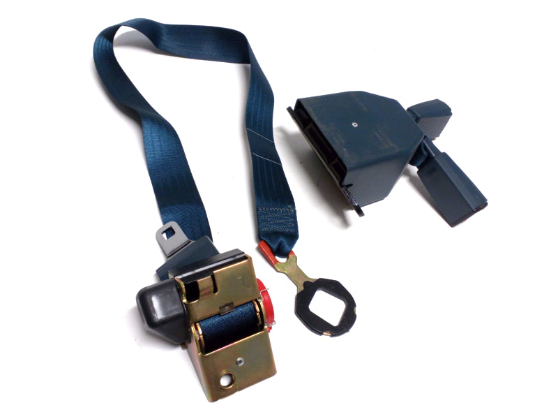 New OEM 1988-1991 Chevrolet GMC C/K Truck Driver Rear Seat Belt Blue, Part # 15636331