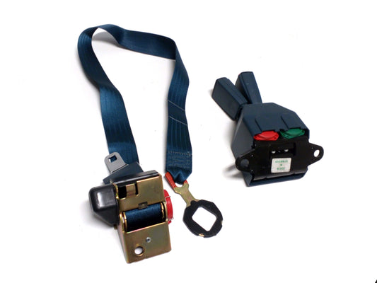 New OEM 1988-1991 Chevrolet GMC C/K Truck Driver Rear Seat Belt Blue, Part # 15636331