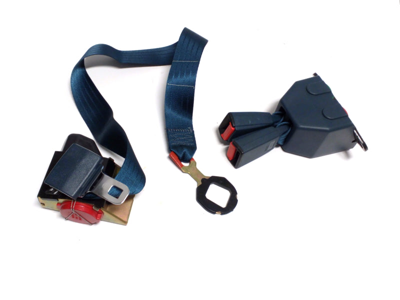 New OEM 1988-1991 Chevrolet GMC C/K Truck Driver Rear Seat Belt Blue, Part # 15636331