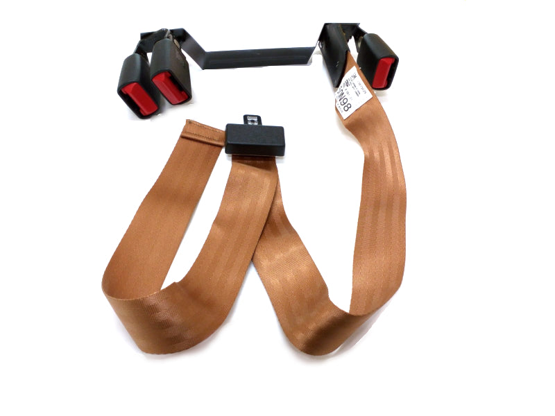 New OEM 1991 Chevrolet GMC S/T Truck Rear Center Seat Belt Cognac, Part # 15662559