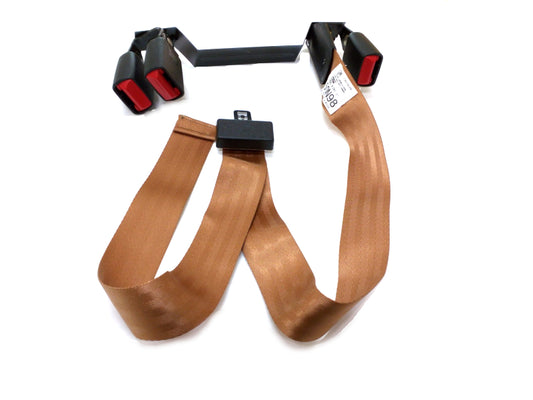 New OEM 1991 Chevrolet GMC S/T Truck Rear Center Seat Belt Cognac, Part # 15662559