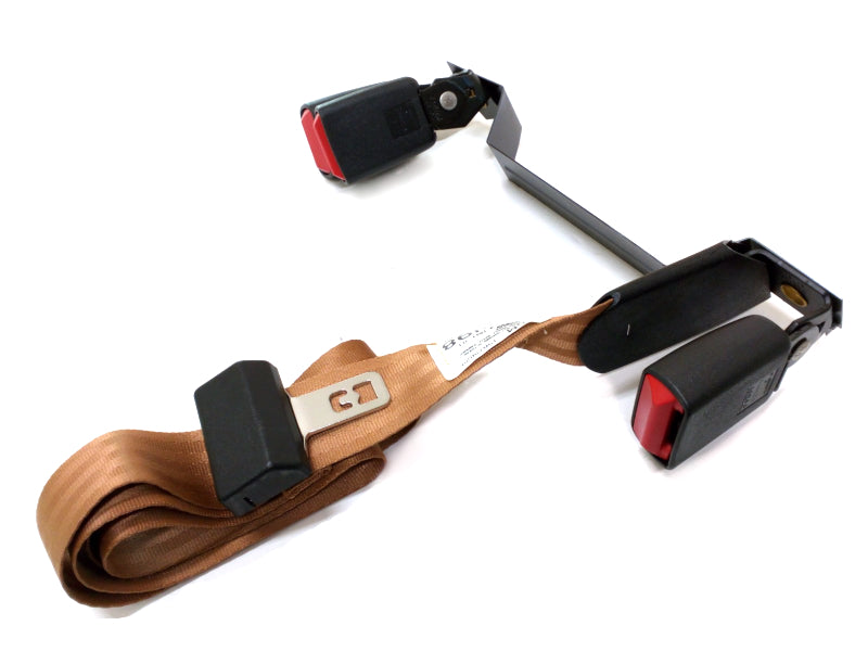 New OEM 1991 Chevrolet GMC S/T Truck Rear Center Seat Belt Cognac, Part # 15662559