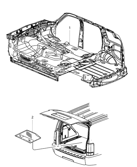 New 2011 Fits Chrysler Liberty Carpet-Front Floor - Part # 1QY04XDHAA