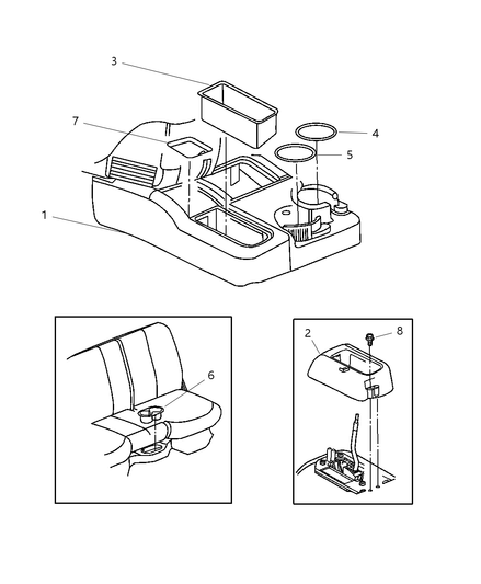 Mat Console Cup Holder