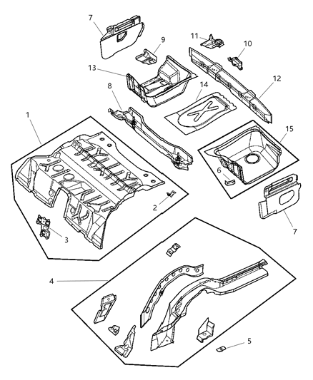 Bracket Trunk Floor Cover