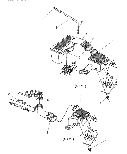 Hose Air Cleaner To T/Body