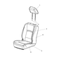 New 2018-2023 Fits Chrysler 1500 Headrest-Front - Part # 5RC47LC5AA