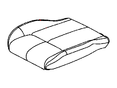 New 2015 Fits Chrysler Grand Cherokee Front Seat Cushion Cover - Part # 5PK42LT5AA