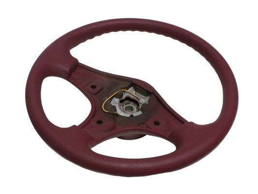 New OEM 1992-1993 Oldsmobile Achieva Garnet Red Vinyl Steering Wheel, Part # 17998054