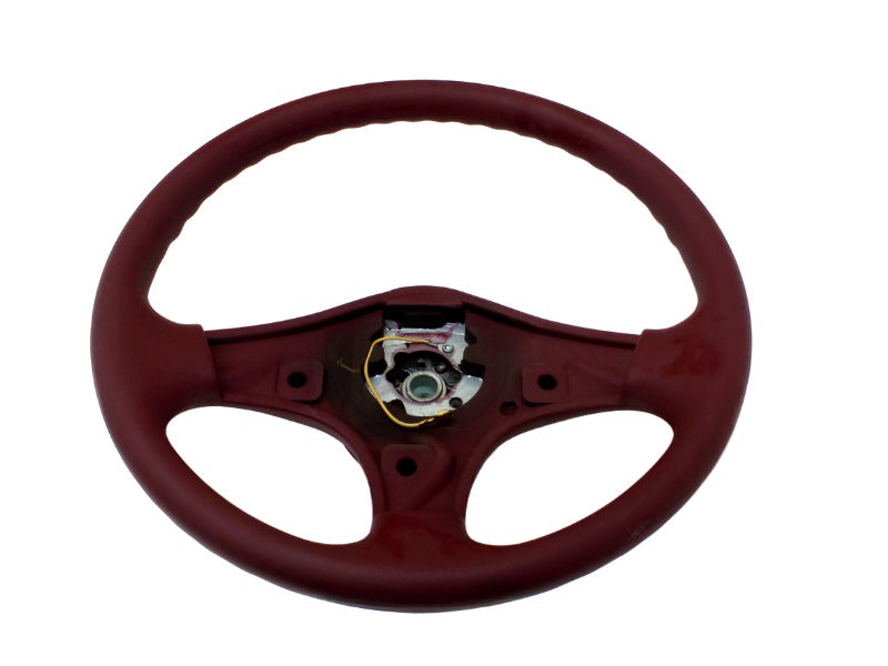 New OEM 1992-1993 Oldsmobile Achieva Garnet Red Vinyl Steering Wheel, Part # 17998054