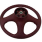 New OEM 1992-1993 Oldsmobile Achieva Garnet Red Vinyl Steering Wheel, Part # 17998054