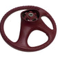 New OEM 1992-1993 Oldsmobile Achieva Garnet Red Vinyl Steering Wheel, Part # 17998054