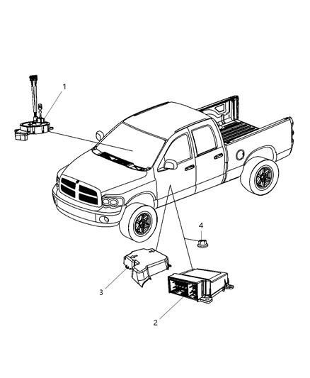 New 2014 Fits Chrysler 3500, 4500, 5500 Occupant Restraint Module - Part # 68085886AF