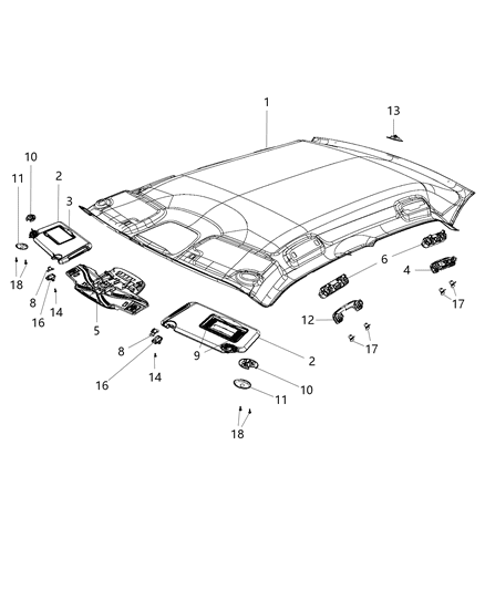Retainer Headliner Retainer